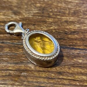 Silver and Yellow Pendant